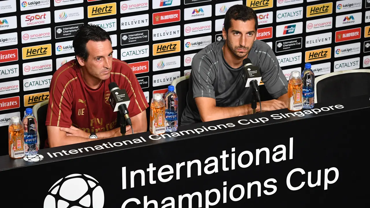 Intip Pemain Arsenal Latihan Jelang Lawan PSG di ICC 2018