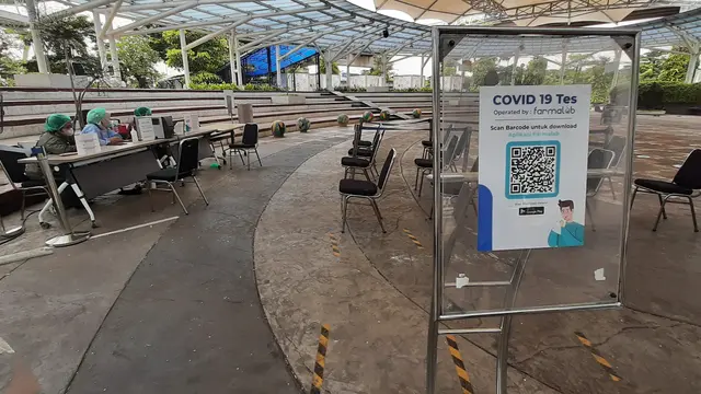 Gerai layanan tes antigen dan PCR di Bandara Soekarno Hatta (Soetta)