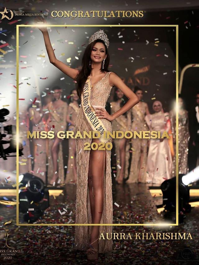 7 Pesona Kharisma Aura, Juara Miss Grand Indonesia 2020 yang Menawan