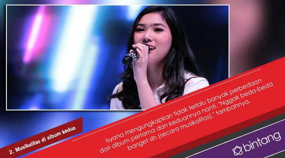 Menanti Kejutan di Album Kedua Isyana Sarasvati. (Foto: Deki Prayoga/Bintang, Desain: Muhammad Iqbal Nurfajri/Bintang.com)
