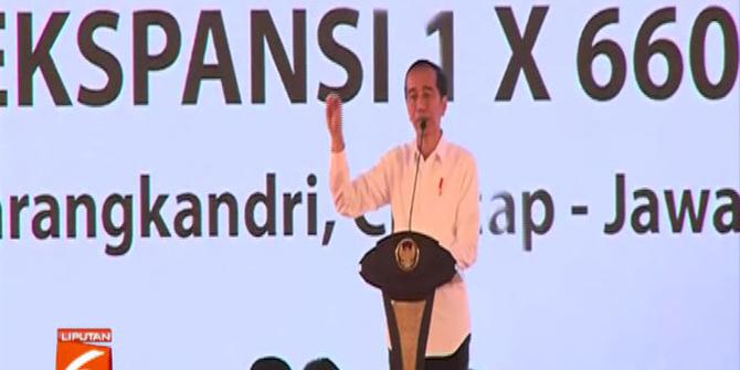 Jokowi Resmikan PLTU Ekspansi Tahap 1 di Cilacap