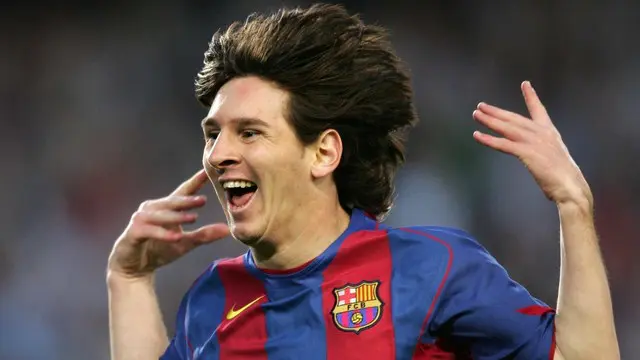 Bibit Muda Barcelona Ini Tirukan Gol Pertama Messi di Barca