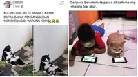 Status Facebook Orang Pelihara Kucing Bikin Ngakak. (Sumber: Twitter/@majelislucutwt)