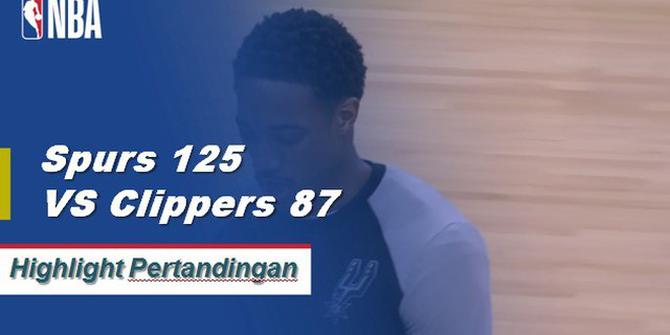 Cuplikan Pertandingan NBA : Spurs 125 vs Clippers 87