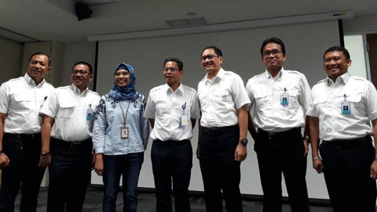 Direksi baru PT Garuda Maintenance Facility AeroAsia (GMF AeroAsia), Jumat (5/5/2017). (Ilyas/Liputan6.com)