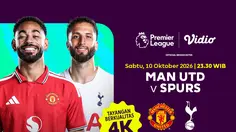 Streaming Manchester United vs Spurs - Liga Inggris 2026/27: Duel Penting Pekan ke 6 di Vidio