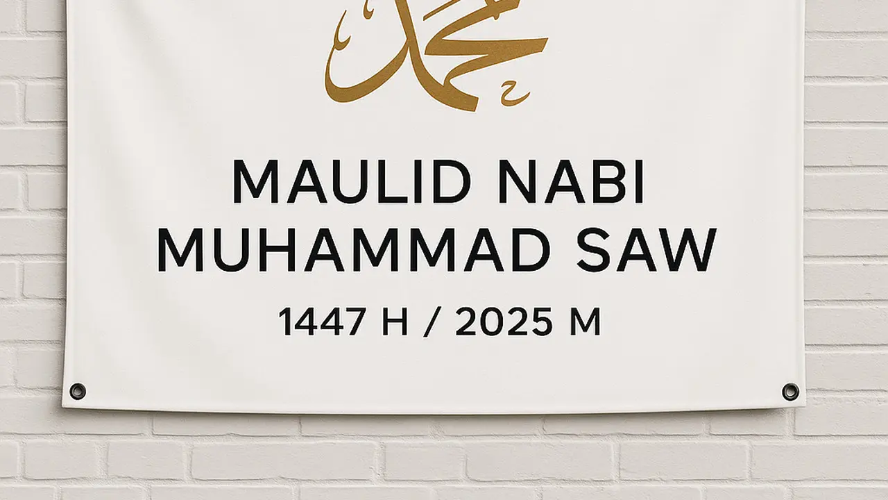 Spanduk Maulid Nabi 2025 (Foto: ChatGPT)