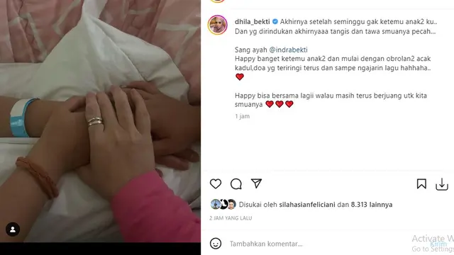 Indra Bekti - Aldilla Jelita (Foto: Instagram/@dhila_bekti)