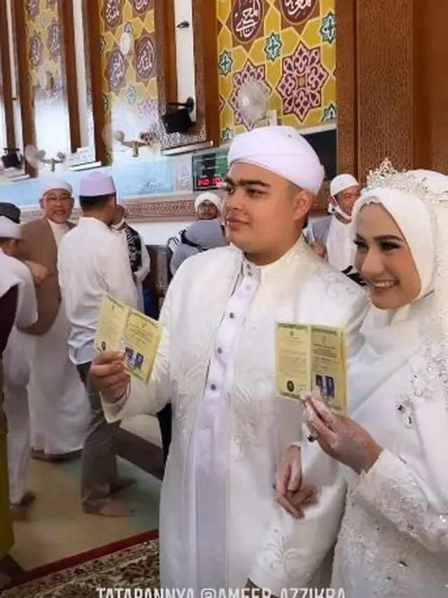 7 Momen Akad Nikah Ameer Azzikra Adik Alvin Faiz, Penuh Kebahagiaan