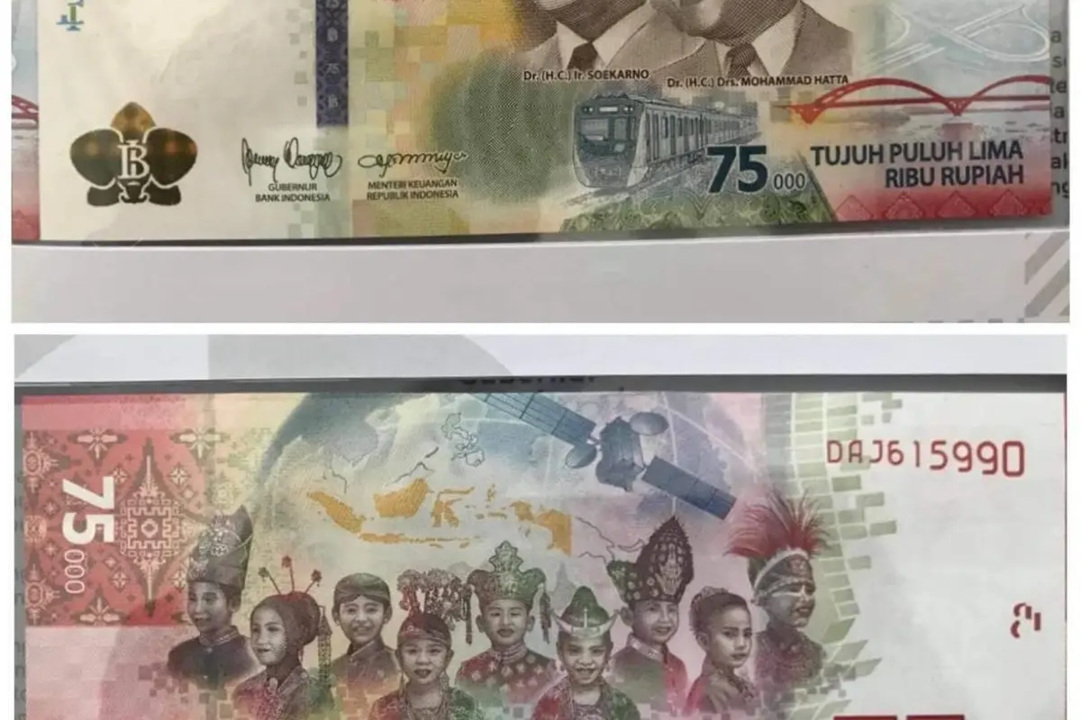 Viral penampakan uang baru yang diterbitkan untuk memperingati Hari Kemerdekaan RI yang ke-75 tahun.