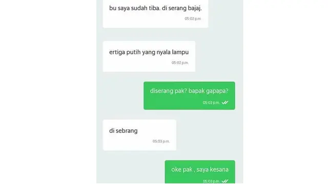 6 Chat Salah Ketik Ojek Online dan Penumpang Ini Bikin Ketawa Geli