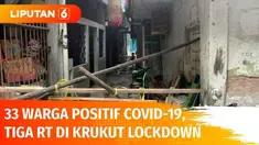 Klaster baru Covid-19, tiga RT di Krukut, Taman Sari, Jakarta Barat terapkan lockdown. Ada 33 warganya yang terdeteksi positif Covid-19, diduga muncul dari seorang kader PKK yang pertama alami gejala flu dan positif Covid-19.