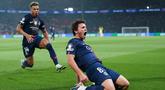 Hujan gol tersaji saat Paris Saint-Germain menundukkan Bayern Munchen dengan skor 5-4 pada leg pertama semifinal Liga Champions UEFA di Parc des Princes, Rabu (29/4/2026) dini hari WIB. (AP Photo/Aurelien Morissard)