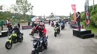 Touring Honda Asian Journey 2017 diikuti 58 pencinta big bike Honda dari 6 negara. (Aditia)