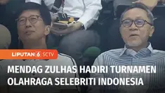 Raffi Ahmad-Desta menang melawan Rezky Aditya-Tanta Ginting dalam Final Turnamen Olahraga Selebriti Indonesia, TOSI 2023. Menteri Perdagangan Zulkifli Hasan yang turut hadir berharap, turnamen olahraga yang diadakan dalam rangkaian ulang tahun SCTV i...