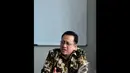 Ketua DPD Republik Indonesia Irman Gusman memberikan penjelasaan saat berdiskusi di Kantor Liputan6.com, Jakarta, Rabu (17/12/2014). (Liputan6.com/Johan Tallo) 