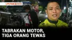 Sepasang suami istri tewas usai motor yang dikendarainya dihantam sebuah motor sport di Probolinggo, Jawa Timur. Pengendara motor sport juga tewas seketika.