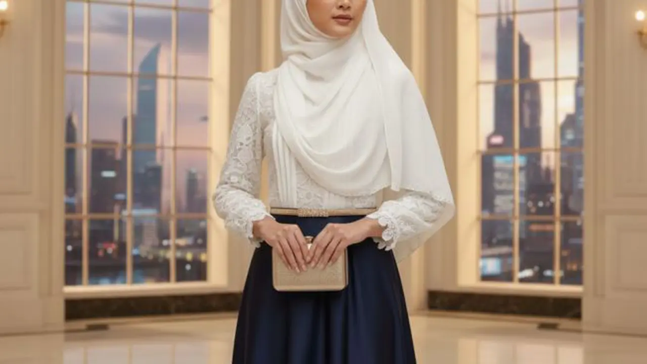 Ilustrasi Blouse Brokat Organza (Foto: Gemini AI).
