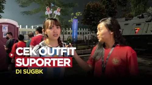 VIDEO: Cek Outfit Fans Timnas Indonesia dan Argentina di SUGBK