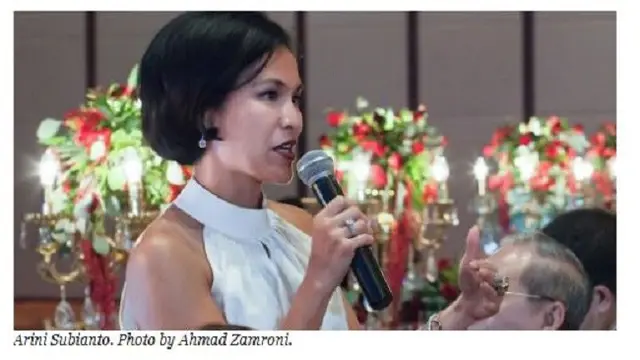 Arini Sarraswati Subianto, masuk menjadi wanita muda terkaya di Indonesia.(Forbes/Ahmad Zamroni)
