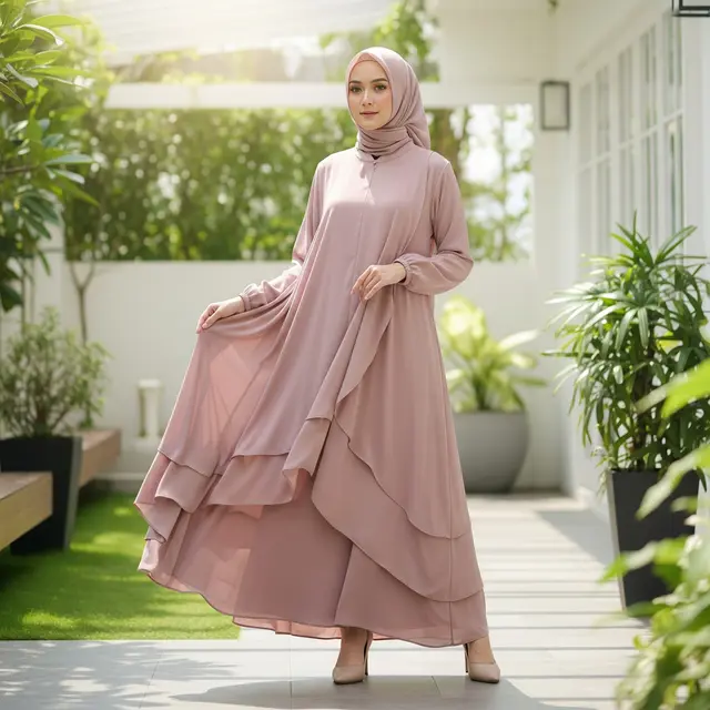 Model Gamis Longgar yang Tidak Panas
