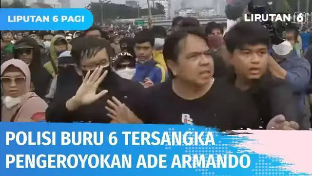 Polisi menetapkan enam tersangka dalam kasus pengeroyokan Ade Armando dalam aksi demo pada 11 April 2022 lalu. Dua di antaranya sudah ditangkap dan tengah jalani pemeriksaan, sementara empat tersangka yang masih buron diminta untuk segera menyerahkan...