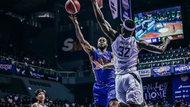 Duel semifinal IBL Satria Muda vs Dewa United