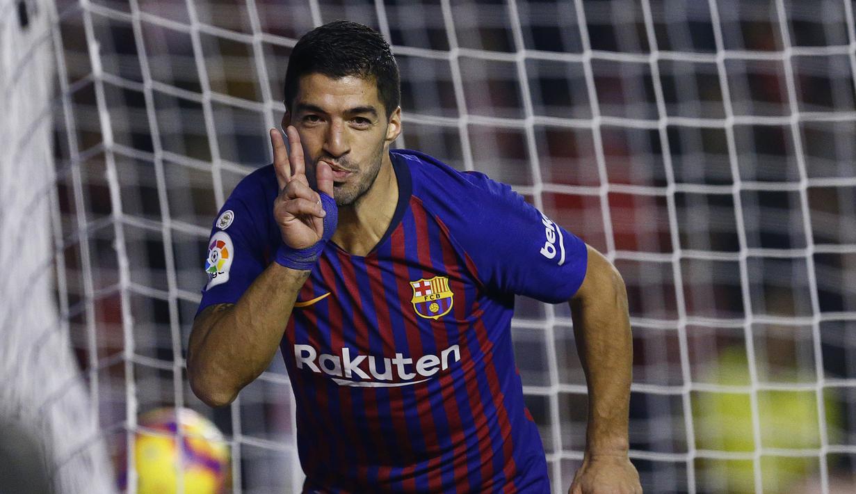 3. Luis Suarez (Barcelona) - 10 gol dan 4 assist (AFP/Benjamin Cremel)