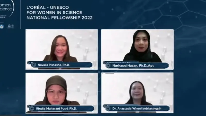 Selamat, 4 Peneliti Perempuan Indonesia Raih L'Oréal - UNESCO For Women In Science National Fellowship 2022