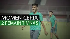Berita video momen ceria Irfan Bachdim dan Hanif Sjahbandi sebelum latihan Timnas Indonesia pada malam hari, Minggu (11/6/2017).