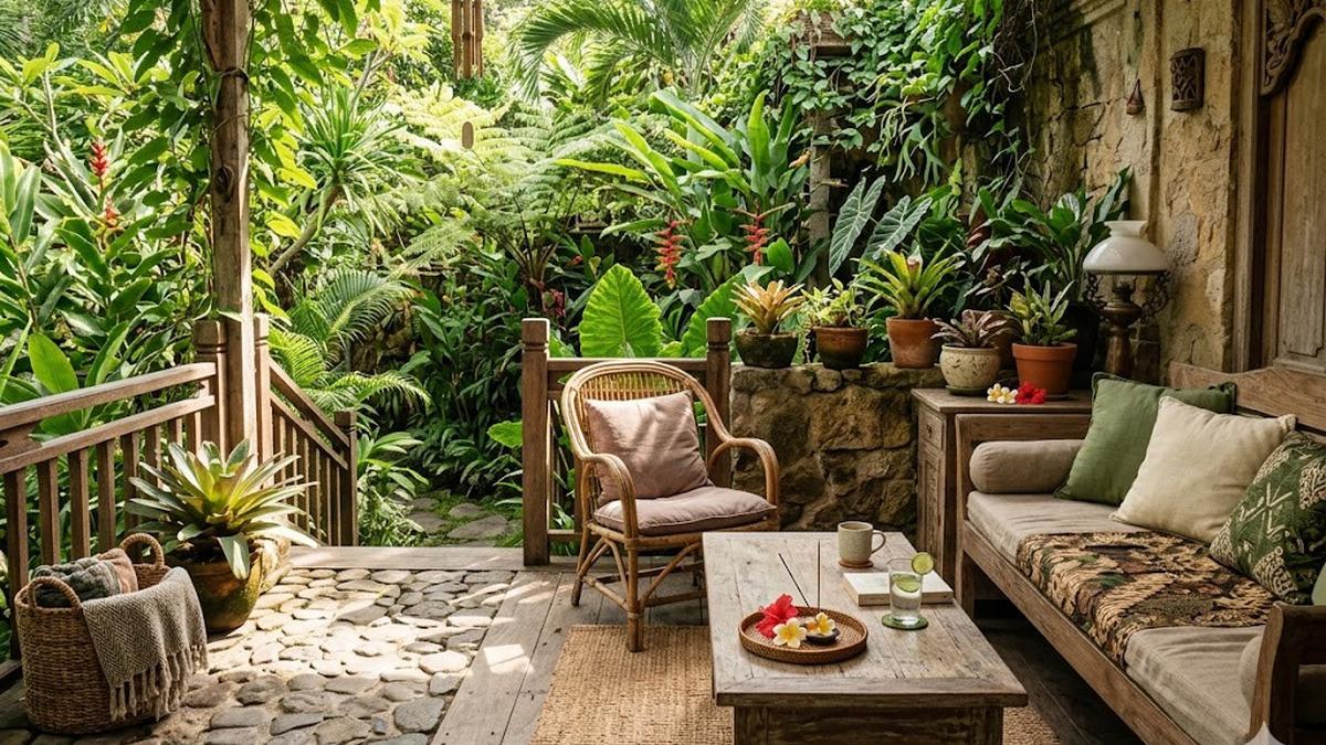 6 Ide Teras Hijau dengan Nuansa Rustic yang Bikin Rumah Lebih Asri dan Hangat