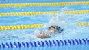 Jason Donovan Yusuf kini jadi andalan utama renang Indonesia setelah prestasi membanggakan di SEA Games 2025. Saat itu Jason mempersembahkan dua medali emas di nomor 100 meter gaya punggung putra dan 50 meter gaya punggung putra. (Bola.com/M Iqbal Ichsan)