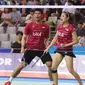 Ganda campuran Indonesia, Praveen Jordan/Debby Susanto, menjuarai Korea Terbuka Super Series 2017, setelah mengalahkan pasangan China, Wanh Yilyu/Huang Dongping, di SK Handball Stadium, Minggu (17/9/2017). (Humas PBSI)