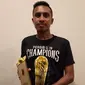 Syafril Lestaluhu, pemain Persib Bandung U-19 menjadi yang terbaik di Liga 1 U-19 2018. (Bola.com/Muhammad Ginanjar)