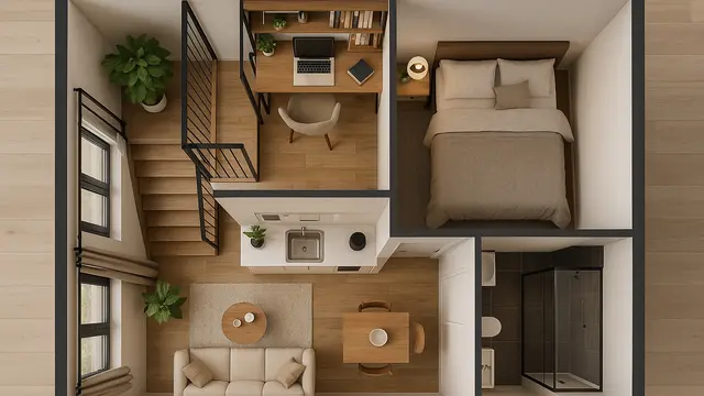 Desain Rumah Kecil Mewah untuk Lahan 6x10