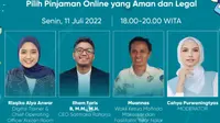 Webinar Makin Cakap Digital bertema “Pilih Pinjaman Online yang Aman”. Dok: Kemkominfo