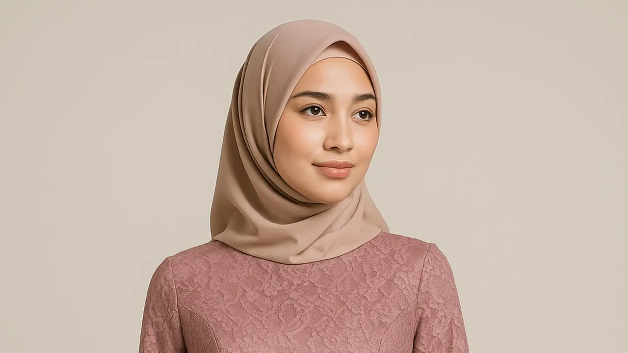 Gamis Brokat Princess dengan Detail Pita Manis (Image by ChatGPT)