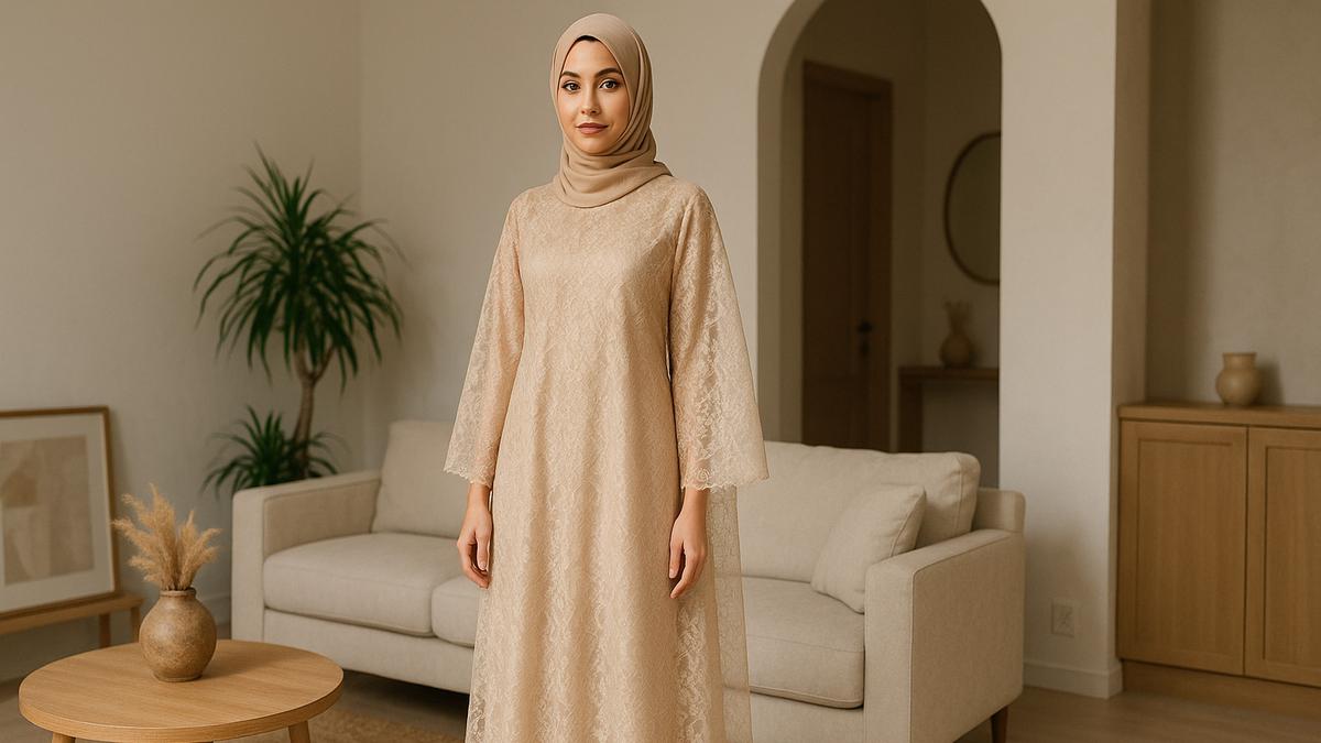 7 Model Kaftan Brokat Modern, Biar Kamu Bisa Tetap Syari Tapi Stylish di 2025