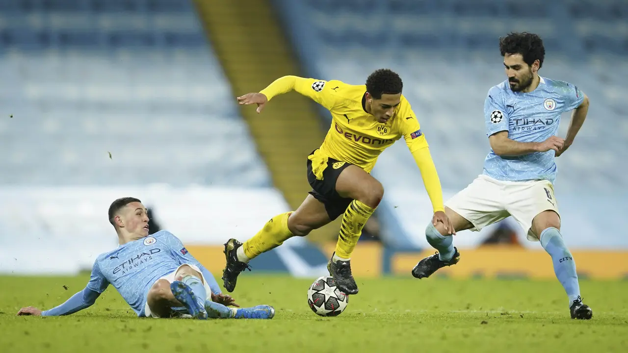 FOTO: Manchester City Susah Payah Taklukkan Borussia Dortmund di Liga Champions