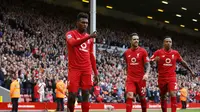 Liverpool's Daniel Sturridge celebrates scoring their third goal Action Images via Reuters / Carl Recine