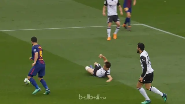 VIDEO: Suarez dan Umtiti Bawa Barcelona Tekuk Valencia