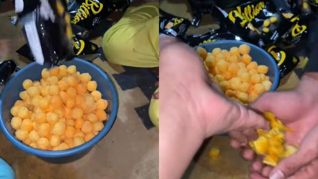 Viral hadiah uang dalam snack murah