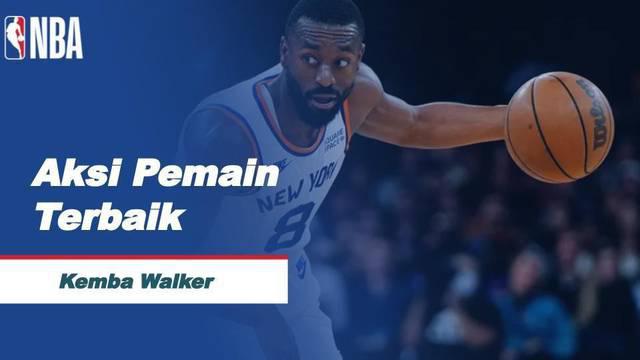 Berita Video, Aksi-aksi Kemba Walker Saat New York Knicks Bersua Washington Wizards di NBA 2021/2022