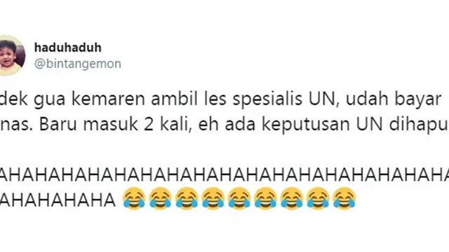 7 Curhatan Netizen Soal UN Ditiadakan Ini Bikin Tepuk Jidat