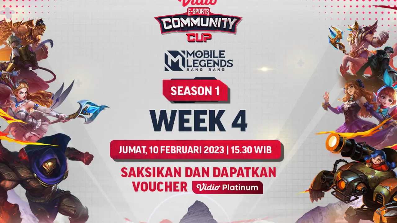 Siaran Langsung Mobile Legends Bang-Bang Vidio Community Cup Season 1 Week 4 Sore Ini