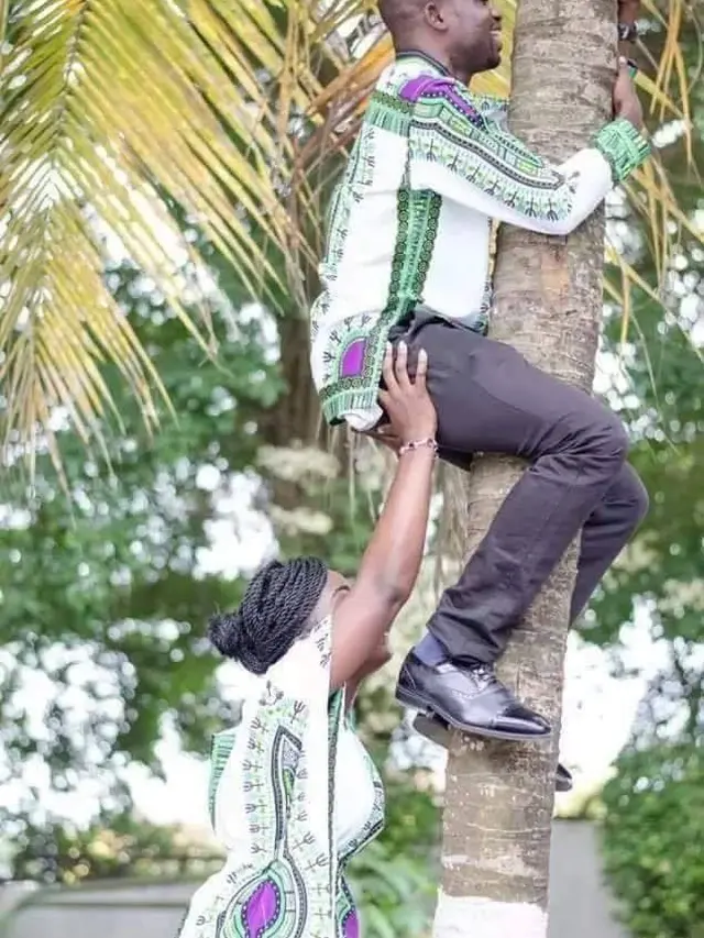 6 Foto Prewedding Konsep Naik Pohon Ini Absurd, Enggak Habis Pikir