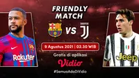 Live Streaming Barcelona vs Juventus Eksklusif Dini Hari Nanti di Vidio Gratis, Ronaldo Tak Melihat Messi Lagi di Barca. (Sumber : dok. vidio.com)