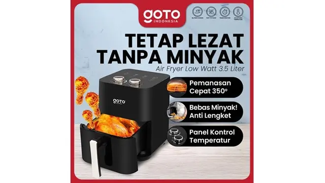 9 Merek Air Fryer Harga Rp 500 Ribuan, Pilihan Terbaik untuk Dapur Sehat & Hemat