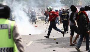 Ilustrasi bentrokan.