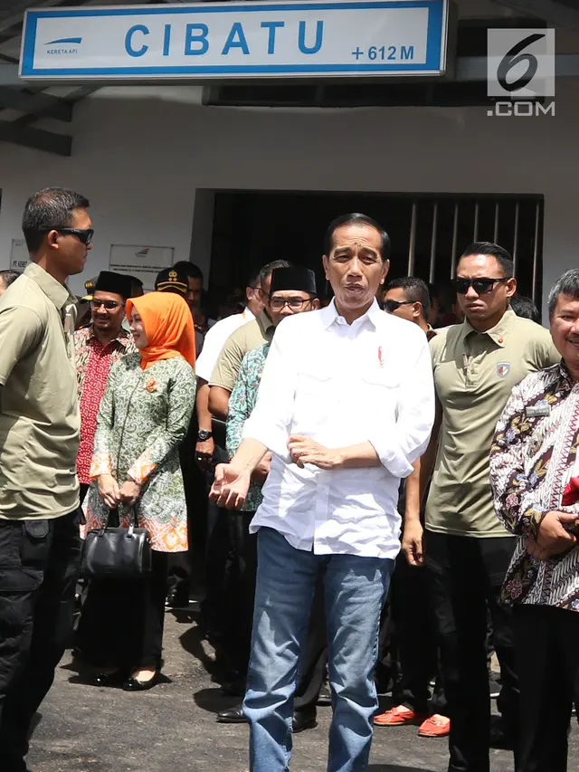 Jokowi Tinjau Reaktivasi Jalur KA Cibatu-Garut